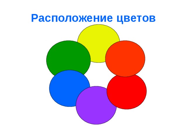 Расположение цветов 
