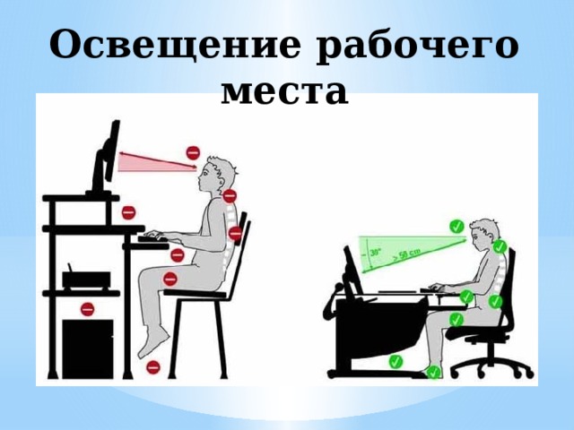 Освещение рабочего места 
