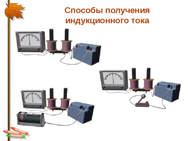 Способы получения индукционного тока  