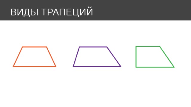 ВИДЫ ТРАПЕЦИЙ 