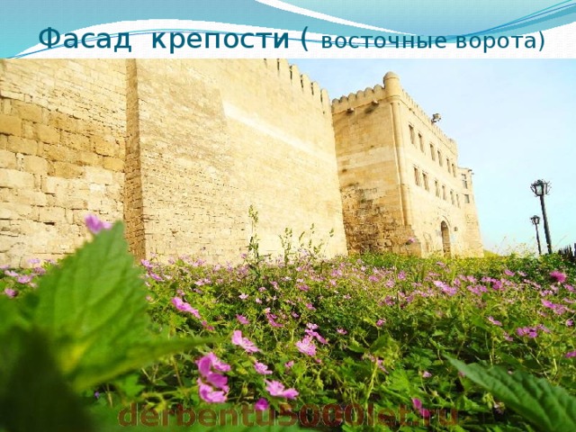  Фасад крепости ( восточные ворота) 