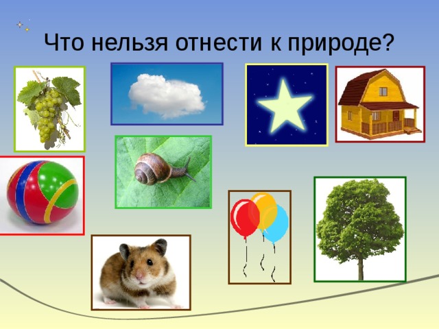 Что нельзя отнести к природе? 