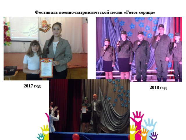 Фестиваль военно-патриотической песни «Голос сердца» 2017 год 2018 год 