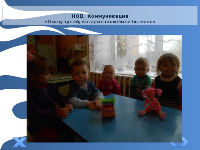  НОД Коммуникация  «Я ищу детей, которые полюбили бы меня» 
