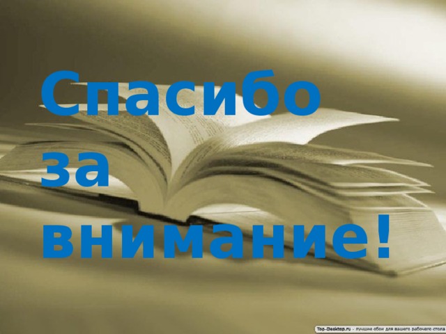 Спасибо  за внимание! 