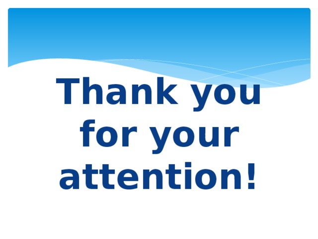 Thank you for your attention! 