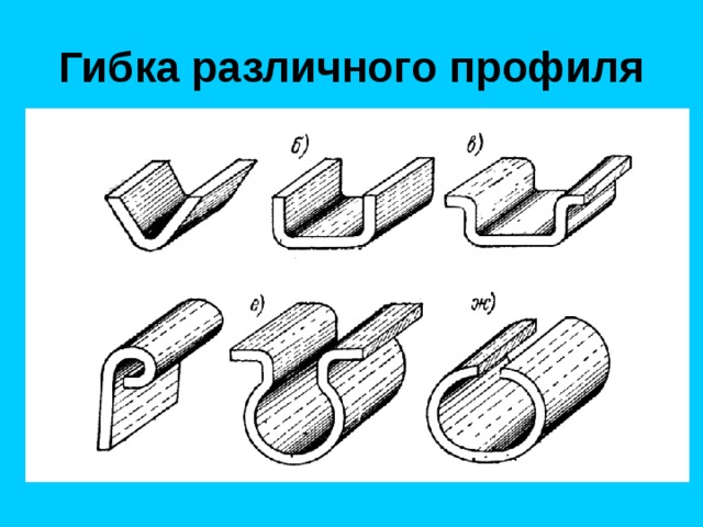 Гибка различного профиля 