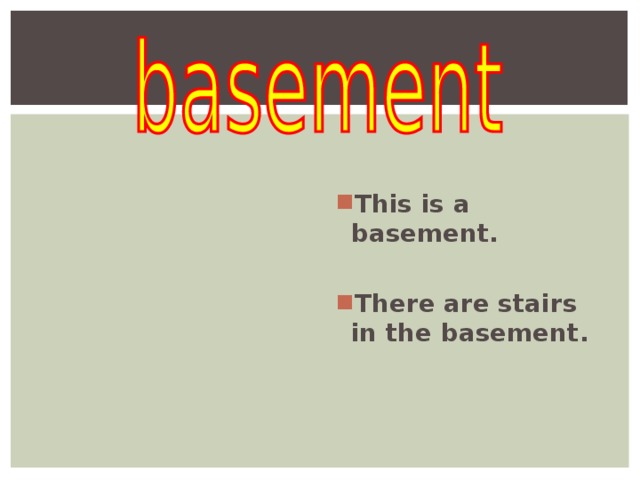   This is a basement.  There are stairs in the basement.  