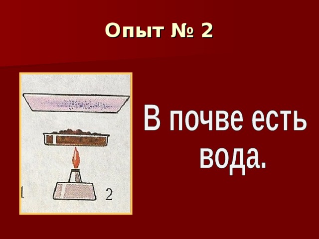 Опыт № 2  