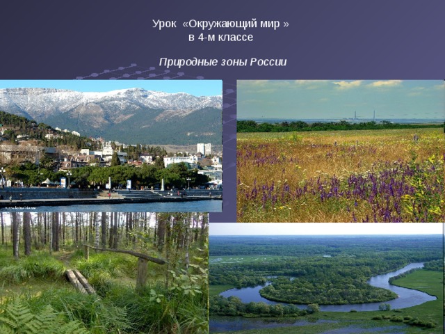 Урок «Окружающий мир »  в 4-м классе    Природные зоны России 