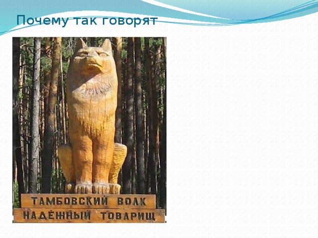 Почему так говорят 