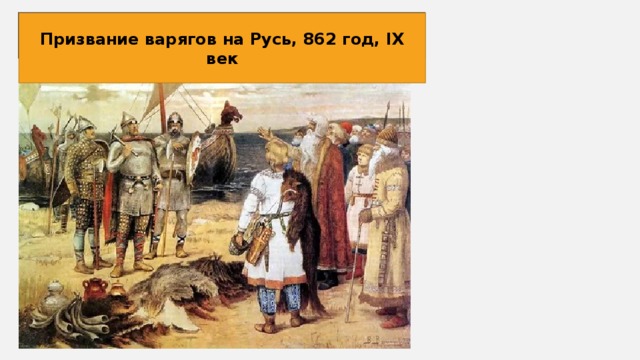 Призвание варягов на Русь, 862 год, IX век Какое это событие? Год? ВЕК? 