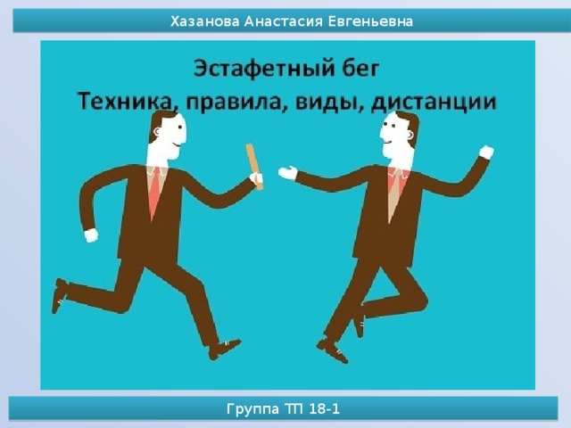 Хазанова Анастасия Евгеньевна Группа ТП 18-1 