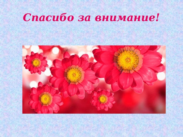 Спасибо за внимание! 
