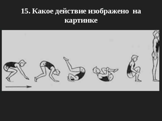 15. Какое действие изображено на картинке 