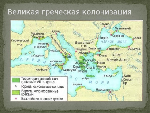 Великая греческая колонизация 