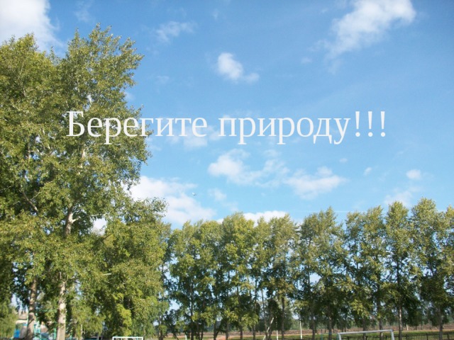 Берегите природу!!! 