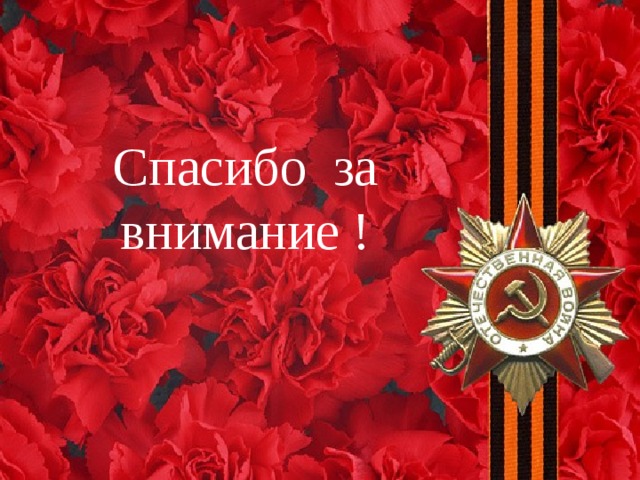 Спасибо за внимание !