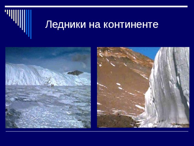Ледники на континенте 