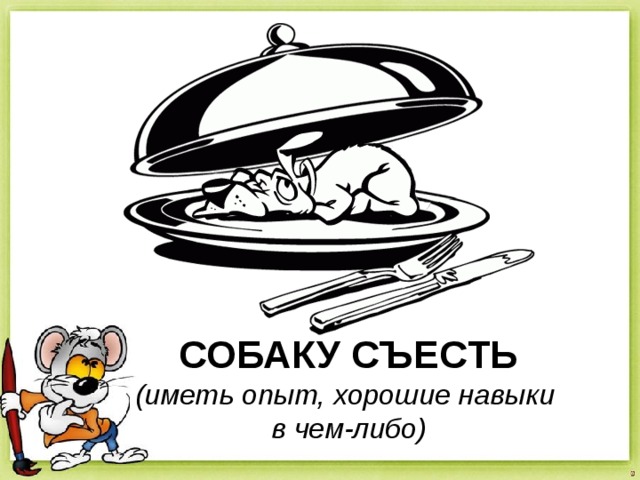 СОБАКУ СЪЕСТЬ (иметь опыт, хорошие навыки в чем-либо) 