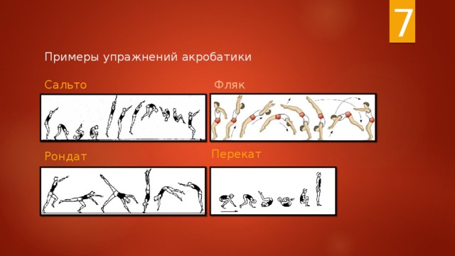 7 Примеры упражнений акробатики Сальто Фляк Перекат Рондат 