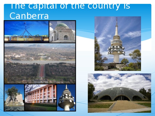 The capital of the country is Canberra 