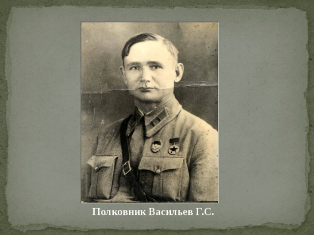 Полковник Васильев Г.С. 