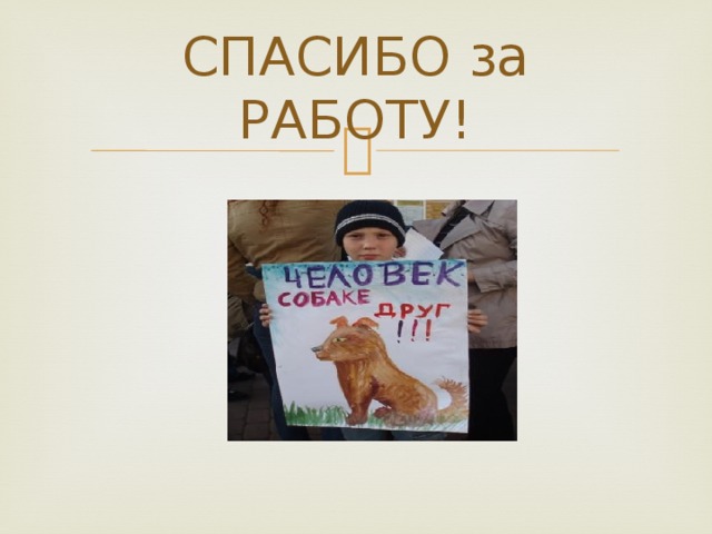 СПАСИБО за РАБОТУ! 