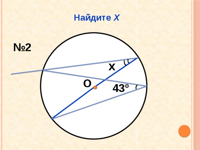 Найдите Х № 2 x О 43  