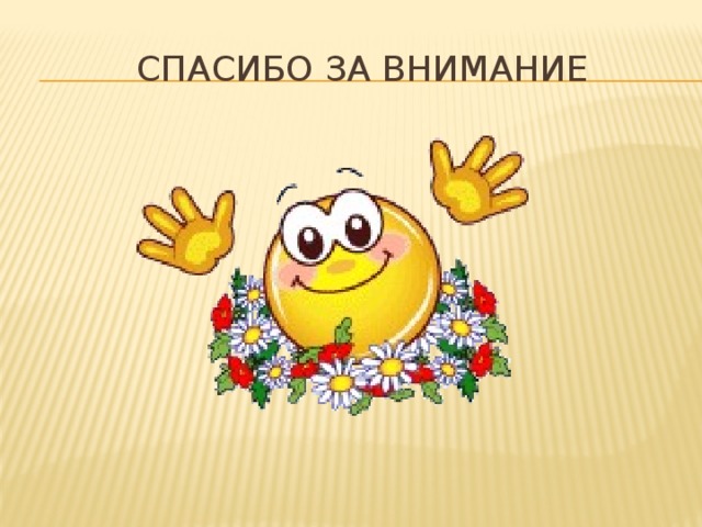СПАСИБО ЗА ВНИМАНИЕ 