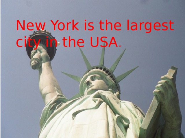 New York is the largest city in the USA . 