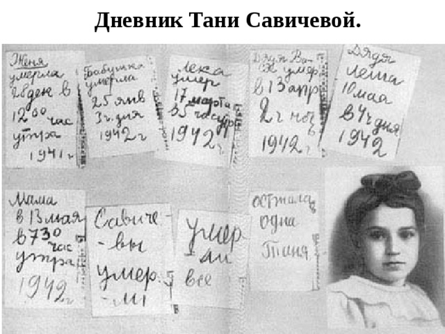 Дневник Тани Савичевой. 