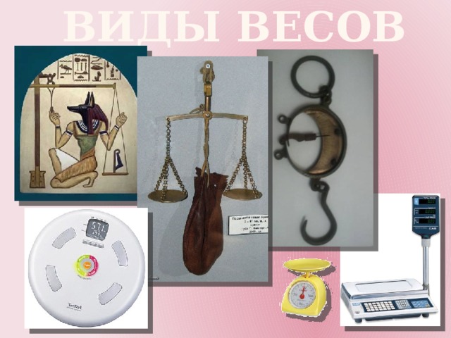 Виды весов 