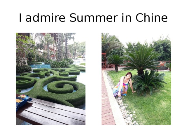 I admire Summer in Chine 