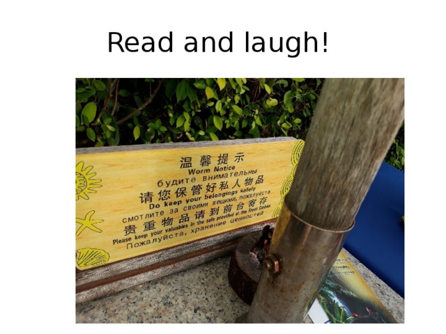 Read and laugh! 