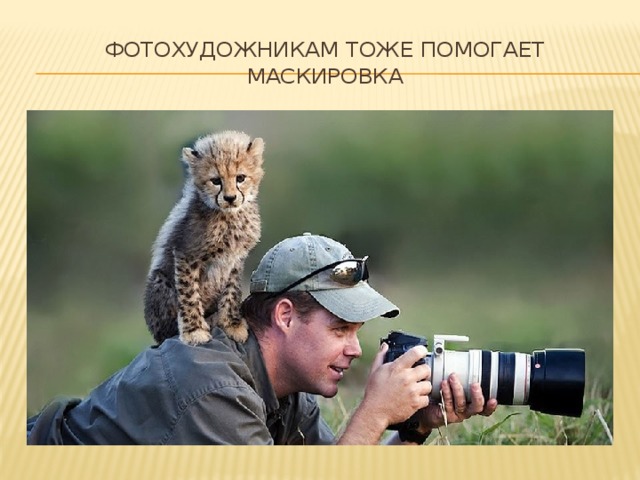 Фотохудожникам тоже помогает маскировка 