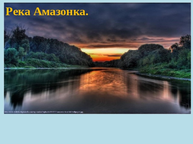 Река Амазонка.   