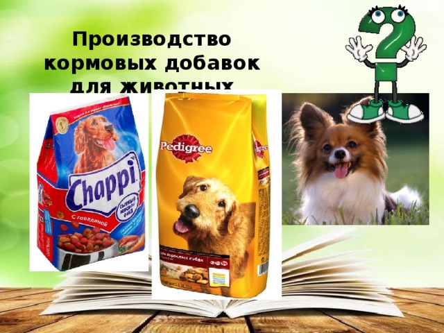 Производство кормовых добавок для животных 