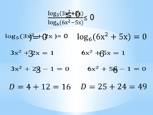   ≤ 0   )= 0   6     3 3   6       