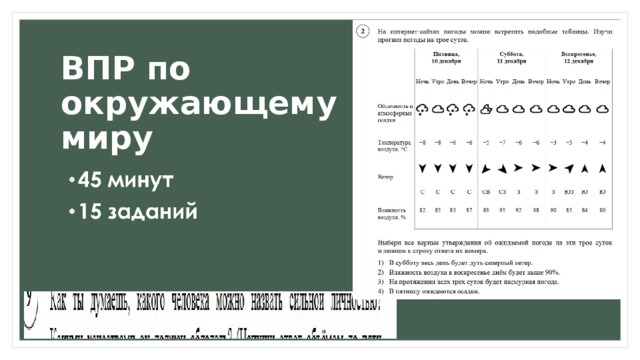 ВПР по окружающему миру 