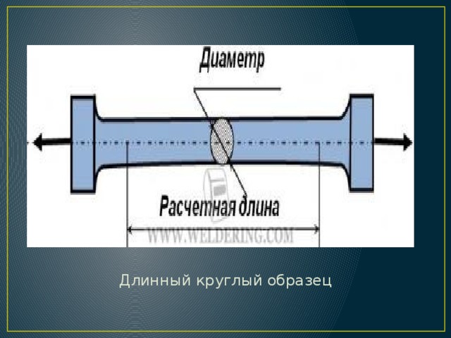 Длинный круглый образец 