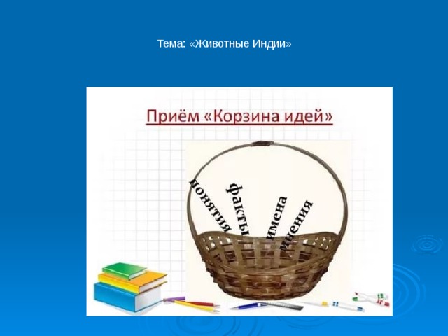  Тема: «Животные Индии» 