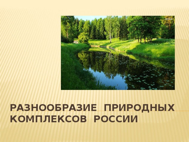 РАЗНООБРАЗИЕ ПРИРОДНЫХ КОМПЛЕКСОВ РОССИИ 