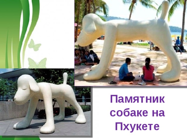 Памятник собаке на Пхукете   Free Powerpoint Templates 