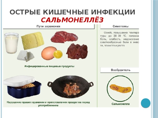 Острые кишечные инфекции  Сальмонеллёз 