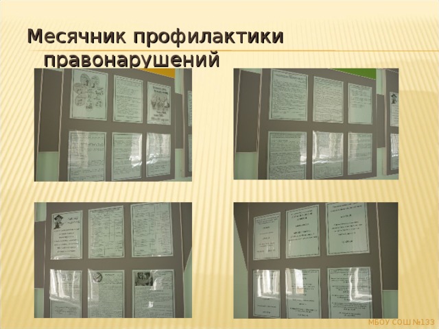 Месячник профилактики правонарушений МБОУ СОШ №133 