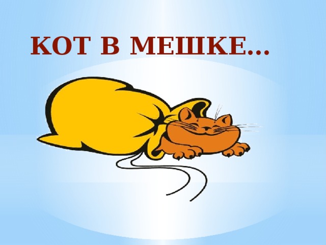 КОТ В МЕШКЕ… 