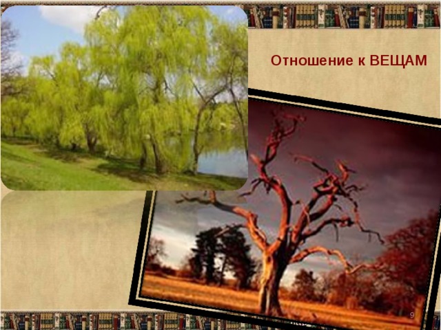 Отношение к ВЕЩАМ  