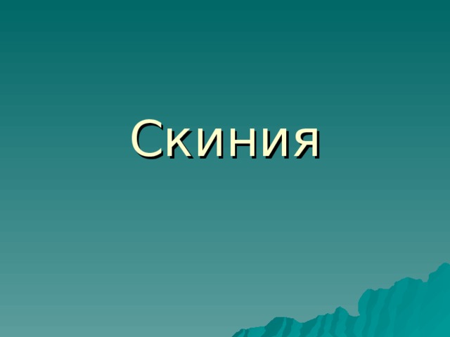 Скиния 