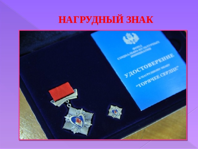НАГРУДНЫЙ ЗНАК 